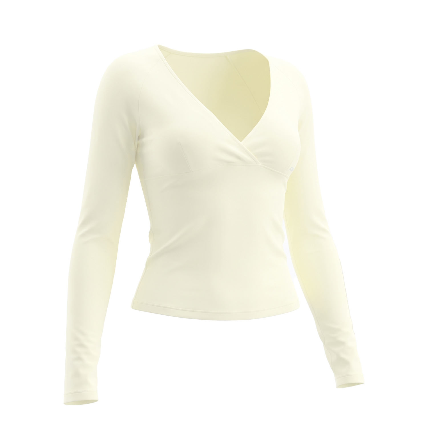 เสื้อแขนยาวคอวีสำหรับผู้หญิง ผ - Pilates V Yoga บทวิจารณ์และราคา