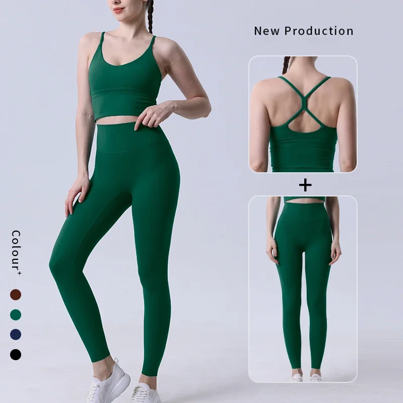 2 ชิ้นเสื้อผ้าโยคะผู้หญิงชุดกี - Pilates Yoga Legging บทวิจารณ์และราคา