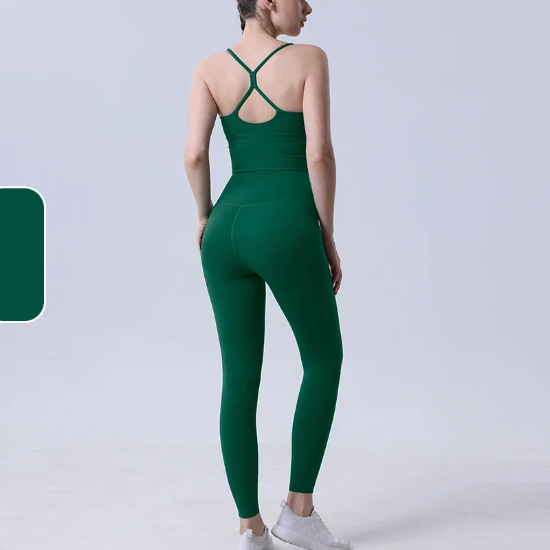 2 ชิ้นเสื้อผ้าโยคะผู้หญิงชุดกี - Pilates Yoga Legging บทวิจารณ์และราคา