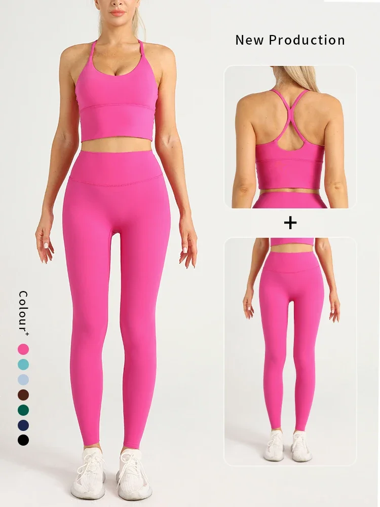 เสื้อผ้าโยคะ2ชิ้นของผู้หญิงชุด - Pilates Yoga Legging บทวิจารณ์และราคา