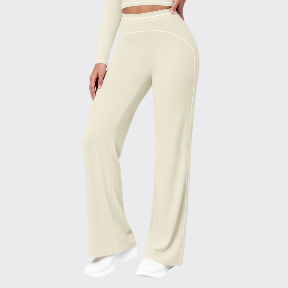 กางเกงเอวสูงทรงบานใหม่สำหรับผู - Pilates Yoga Legging บทวิจารณ์และราคา
