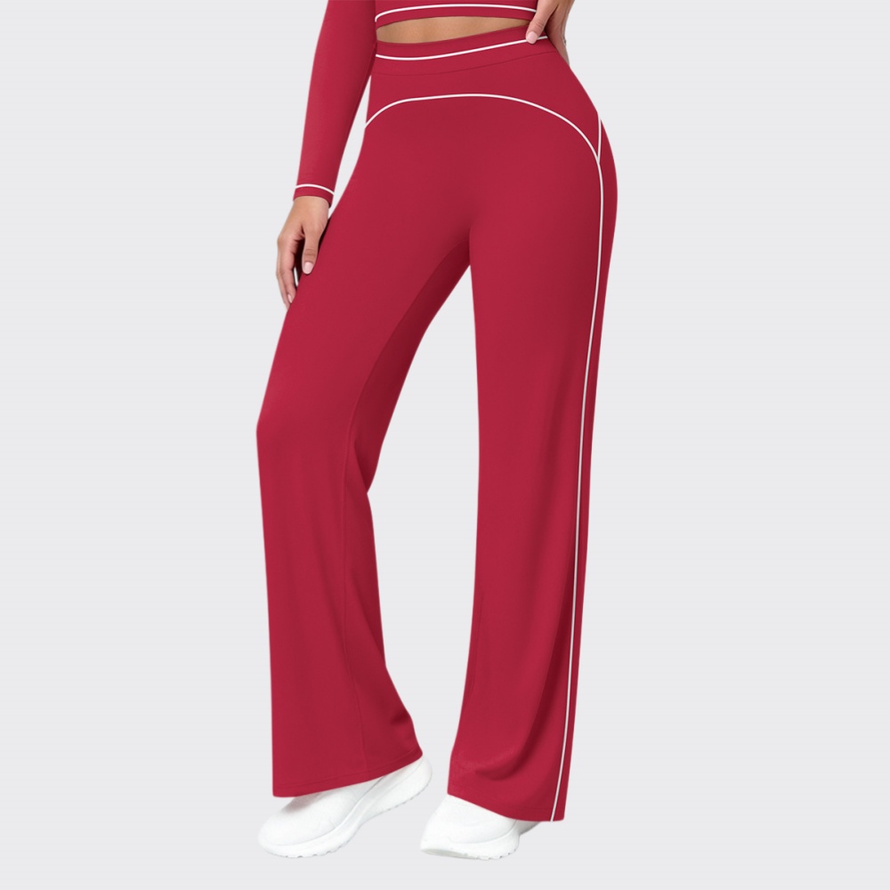 กางเกงเอวสูงทรงบานใหม่สำหรับผู - Pilates Yoga Legging บทวิจารณ์และราคา