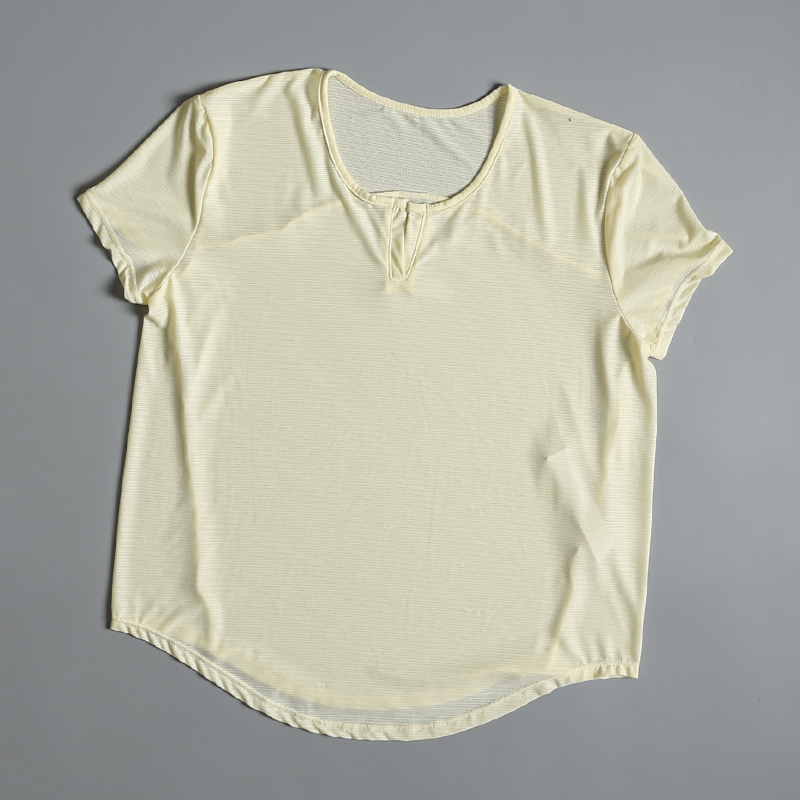 เสื้อยืดแขนสั้นทรงหลวมสไตล์สปอ - Pilates V Yoga บทวิจารณ์และราคา