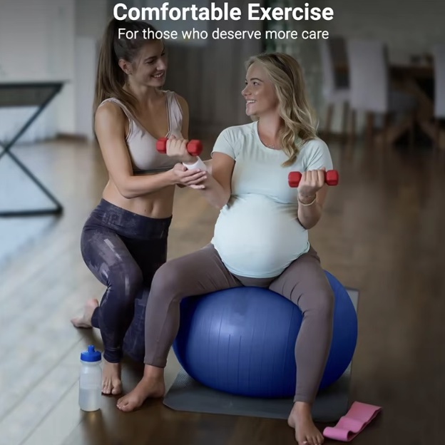 ลูกบอลโยคะ 75 ซม. อุปกรณ์ออกกำ - Pilates Toning Ball บทวิจารณ์และราคา