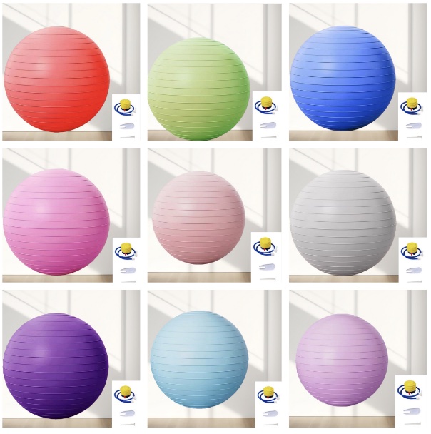 ลูกบอลโยคะ 75 ซม. อุปกรณ์ออกกำ - Pilates Toning Ball บทวิจารณ์และราคา