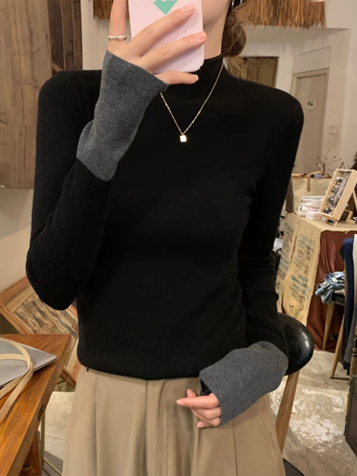 เสื้อสเวตเตอร์ เสื้อจั๊มเปอร์  - Pilates Yoga Jumper บทวิจารณ์และราคา